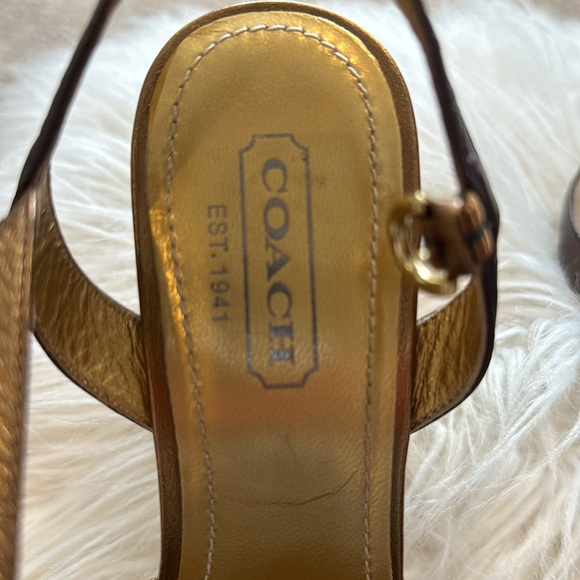 Coach wedge sandals sz7.5 - Picture 4 of 4